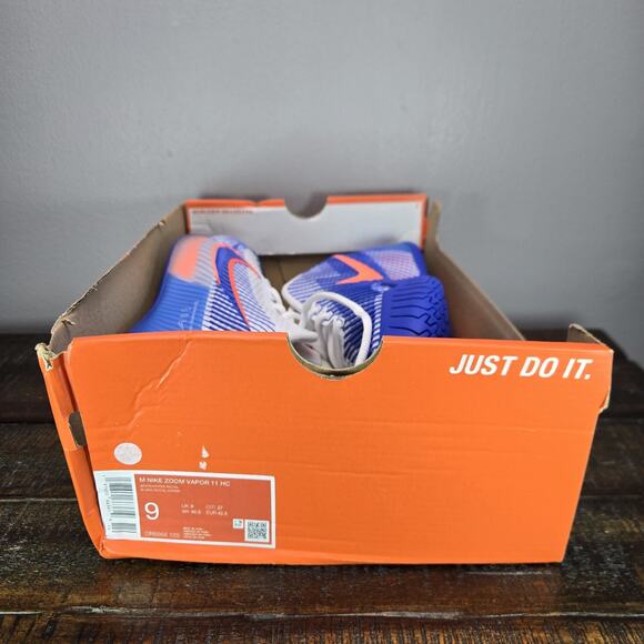 NEW Nike Zoom Vapor 11 HC Mens Size 9 Tennis Shoes Court DR6966 105 Blue White - Picture 12 of 12